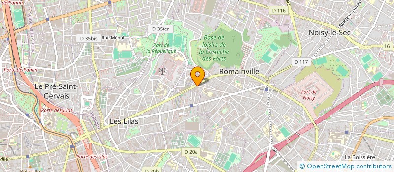 localisation de l'entreprise MEUBLES ET OUTILS DU TERTIAIRE à ROMAINVILLE