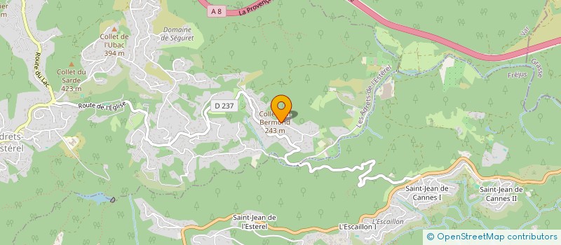 localisation de l'entreprise MEUBLES ET SALONS DE TRADITION SARL à LES ADRETS-DE-L'ESTEREL