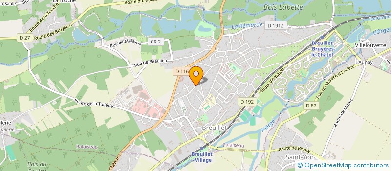 localisation de l'entreprise MEUBLES ET TRADITIONS DE FRANCE  BREUILLET