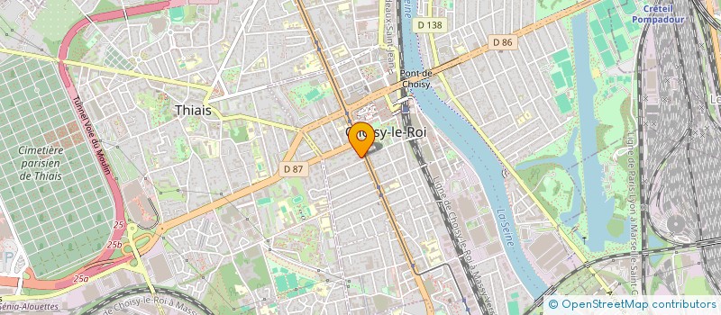 localisation de l'entreprise MEUBLES EUSTACHE à CHOISY-LE-ROI