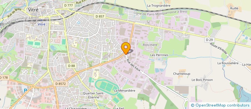 localisation de l'entreprise MEUBLES EVASION à VITRE