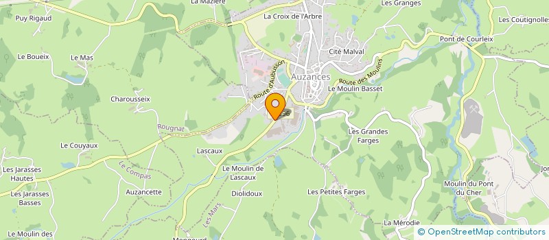 localisation de l'entreprise MEUBLES FAUCONNET SARL à AUZANCES