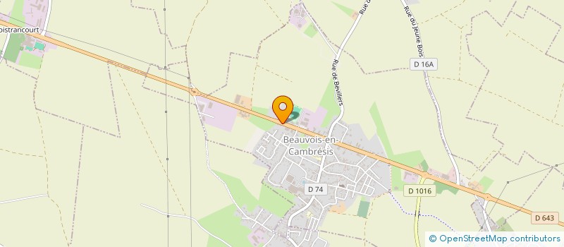 localisation de l'entreprise MEUBLES GIBAUD - BOIS & DECO  BEAUVOIS-EN-CAMBRESIS