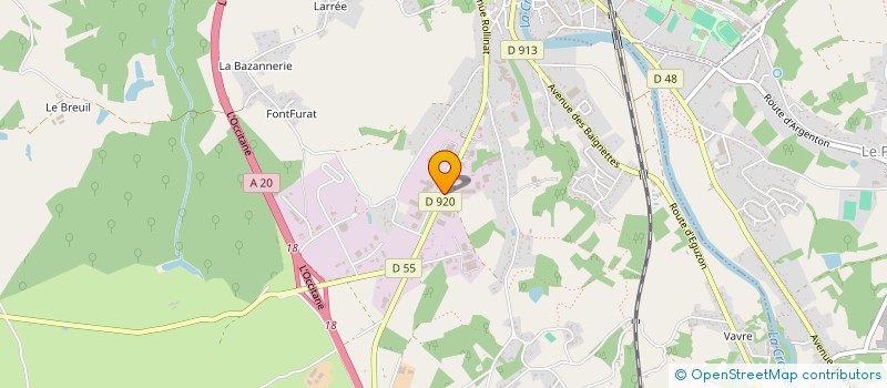 localisation de l'entreprise MEUBLES HEMERY à ARGENTON-SUR-CREUSE