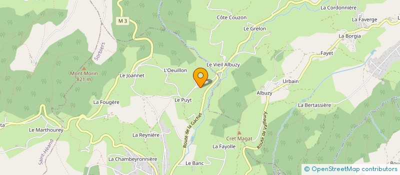 localisation de l'entreprise MEUBLES HERITIER SA à SORBIERS