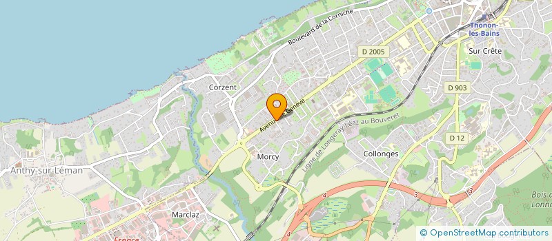 localisation de l'entreprise MEUBLES HERPIN à THONON-LES-BAINS