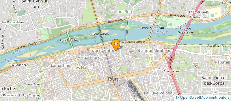 localisation de l'entreprise MEUBLES INDIVISION GOBLET STRASSER  TOURS