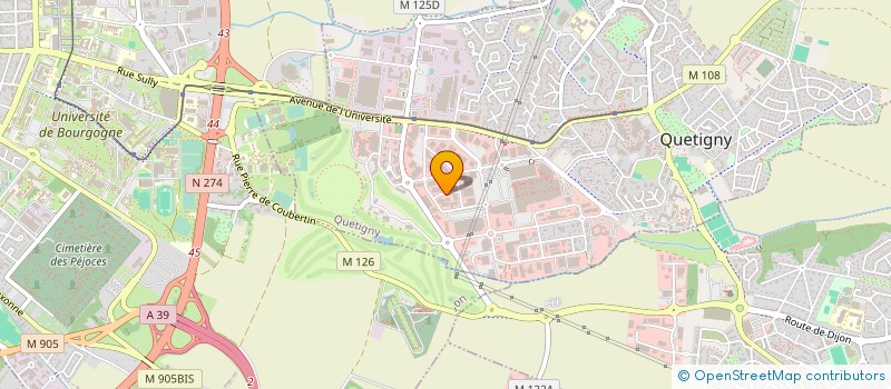 localisation de l'entreprise MEUBLES J.B.G. à QUETIGNY