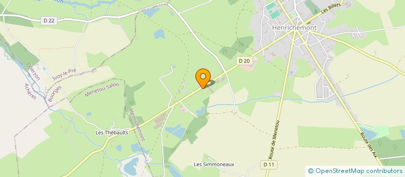 localisation de l'entreprise MEUBLES JACKIE TREMEAU  HENRICHEMONT