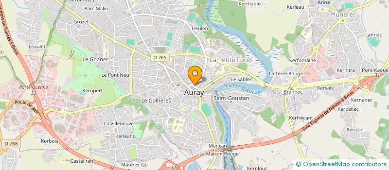 localisation de l'entreprise MEUBLES JOUANNIC à AURAY