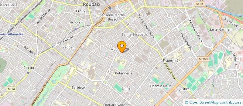 localisation de l'entreprise MEUBLES LELEU  ROUBAIX