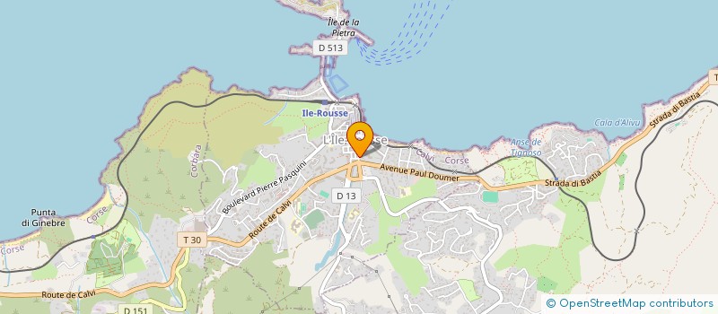 localisation de l'entreprise MEUBLES LEONI à L'ILE ROUSSE