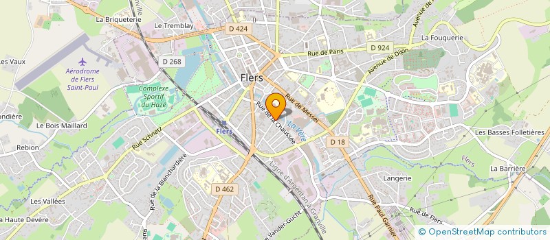 localisation de l'entreprise MEUBLES LEPAGE à FLERS