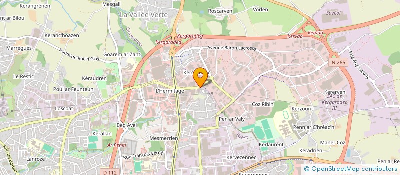 localisation de l'entreprise MEUBLES LEPAGE à BREST