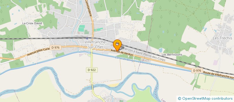 localisation de l'entreprise MEUBLES LESTANT à VILLEFRANCHE-SUR-CHER