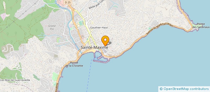 localisation de l'entreprise MEUBLES MARINIER à SAINTE-MAXIME