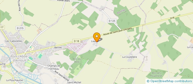 localisation de l'entreprise MEUBLES MARTEL à PONT L'ABBE D'ARNOULT