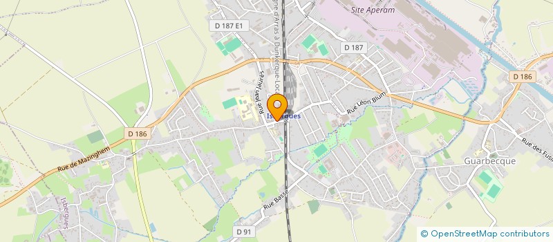 localisation de l'entreprise MEUBLES MERCIER à ISBERGUES