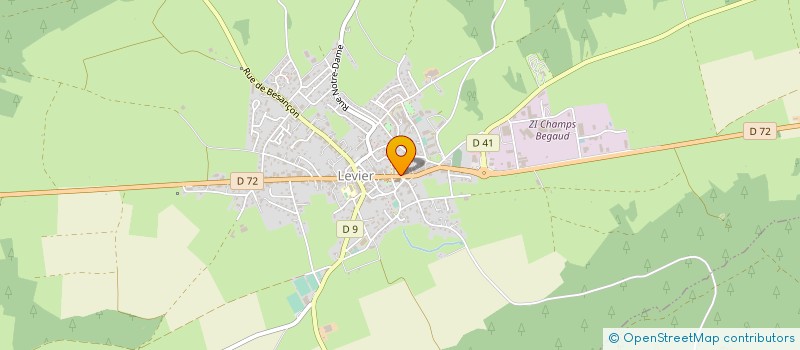 localisation de l'entreprise MEUBLES MERCIER SARL à LEVIER