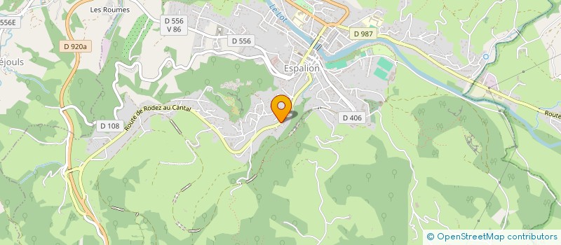 localisation de l'entreprise MEUBLES MORDASINI  ESPALION