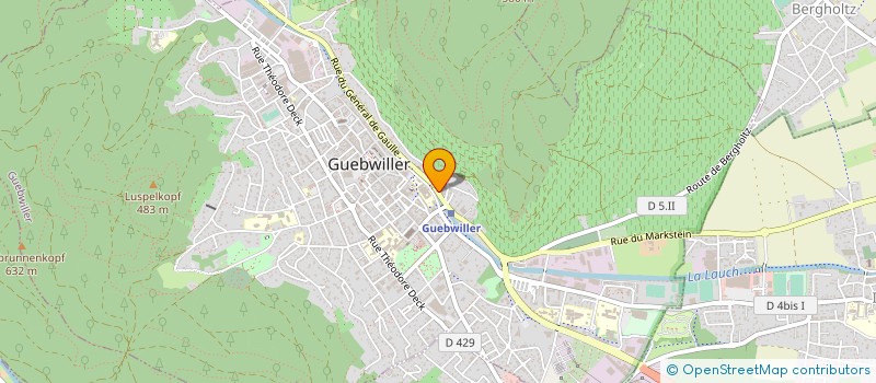 localisation de l'entreprise MEUBLES MULLER à GUEBWILLER