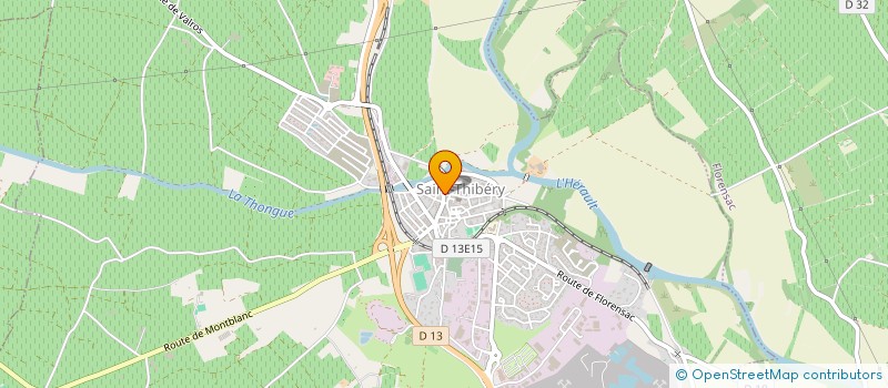 localisation de l'entreprise MEUBLES OCCITANS à SAINT-THIBERY