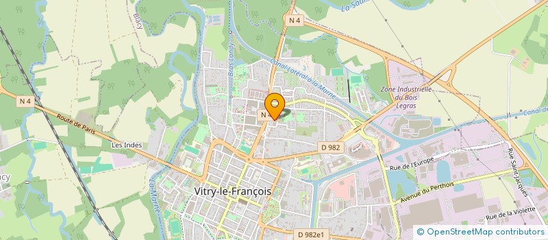 localisation de l'entreprise MEUBLES ONE  VITRY-LE-FRANCOIS