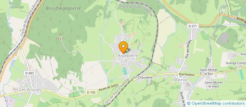 localisation de l'entreprise MEUBLES PANSARD à AIGLEPIERRE