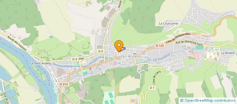 localisation de l'entreprise MEUBLES PARMENTIER LES ANDELYS à LES ANDELYS