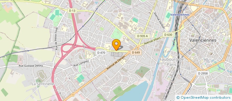 localisation de l'entreprise MEUBLES PARMENTIER MARTA à VALENCIENNES