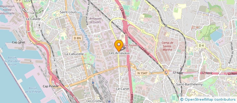 localisation de l'entreprise MEUBLES PASQUET SA à MARSEILLE
