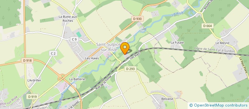 localisation de l'entreprise MEUBLES PASQUIER à SAINT-SULPICE-SUR-RISLE