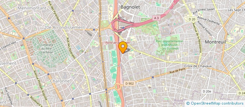 localisation de l'entreprise MEUBLES RODIER à BAGNOLET
