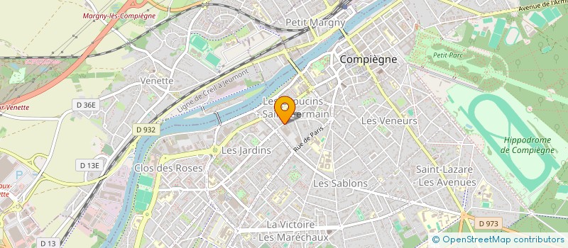 localisation de l'entreprise MEUBLES RUGGERI à COMPIEGNE