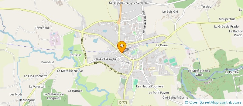 localisation de l'entreprise MEUBLES SARAZIN à GUER