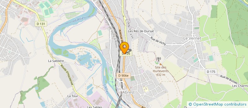 localisation de l'entreprise MEUBLES SERRE  ABREST