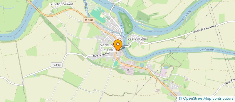 localisation de l'entreprise MEUBLES THEVENIAUX à VERDUN-SUR-LE-DOUBS