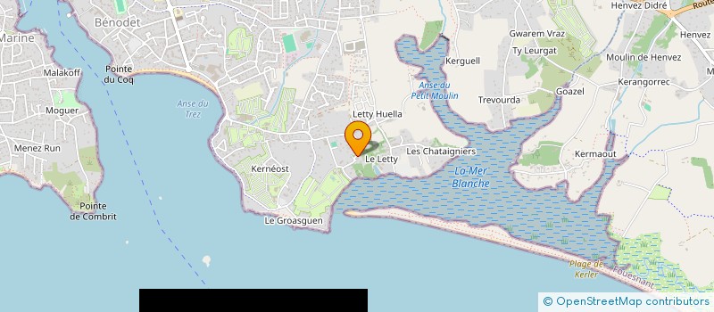 localisation de l'entreprise MEUBLES TOURISTE KERHOS  BENODET