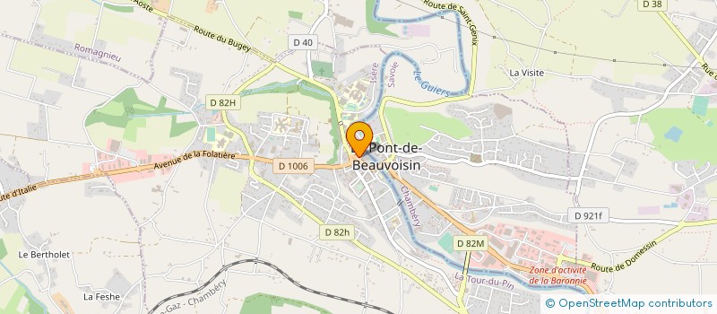 localisation de l'entreprise MEUBLES VAGNON à LE PONT-DE-BEAUVOISIN