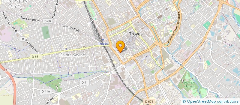 localisation de l'entreprise MEUBLES VIRGINIE ET OLIVIER  TROYES