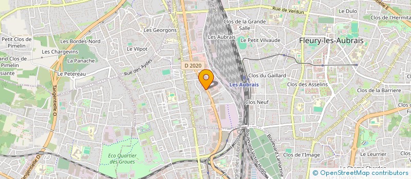 localisation de l'entreprise MEUBLES VRAIN à FLEURY-LES-AUBRAIS