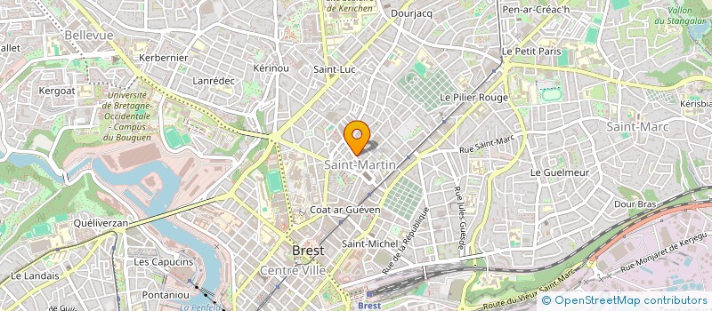 localisation de l'entreprise MEUDEC AV à BREST