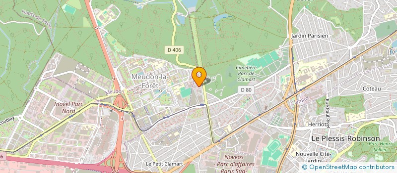 localisation de l'entreprise MEUDON ACCESSOIRES AUTO à CLAMART