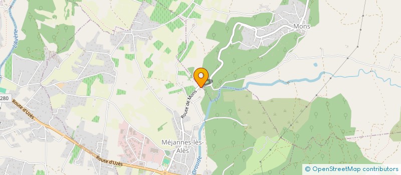 localisation de l'entreprise MEUFFE  MEJANNES-LES-ALES