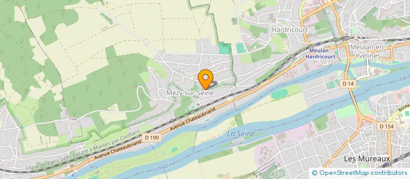 localisation de l'entreprise MEULAN EMERAUDE  MEZY-SUR-SEINE