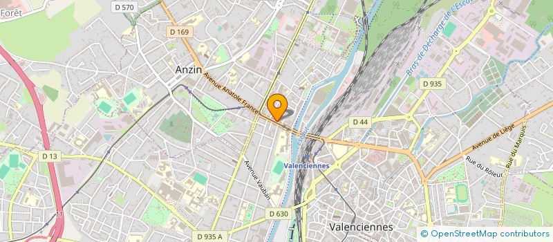 localisation de l'entreprise MEULE - BLOCH  VALENCIENNES