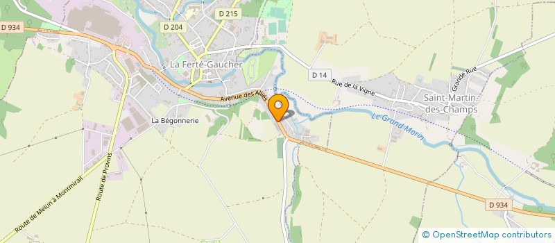localisation de l'entreprise MEUNIER à LA FERTE-GAUCHER