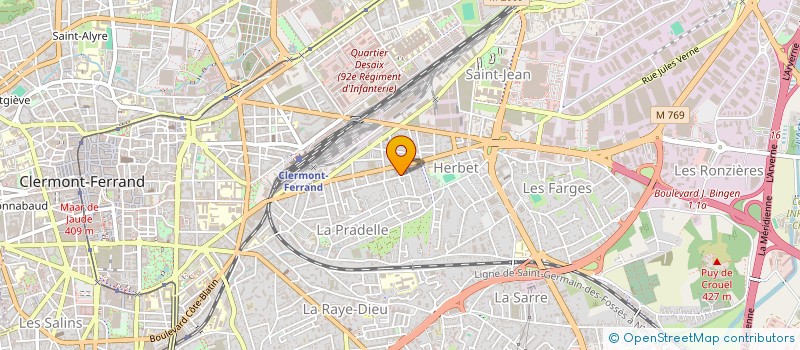 localisation de l'entreprise MEUNIER AQUADESIGN  CLERMONT-FERRAND