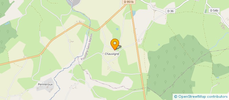 localisation de l'entreprise MEUNIER AUTOMATION SONO 36 à POULIGNY-SAINT-MARTIN