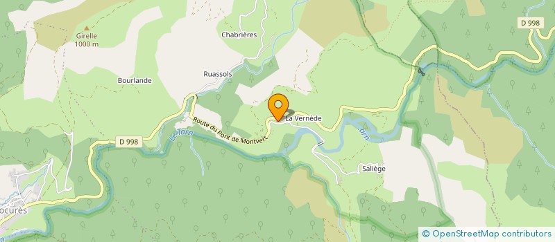 localisation de l'entreprise MEUNIER BOIS  BEDOUES-COCURES